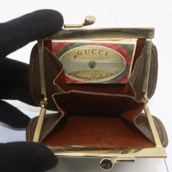 Vintage Gucci GG Canvas Kiss-Lock Coin Purse – super collectible and clean! - Picture 4 of 4